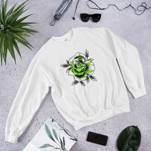 Green Rose Unisex Sweatshirt