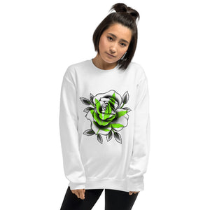 Green Rose Unisex Sweatshirt